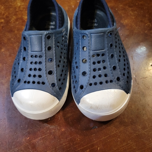 Kids Navy Slip-On Shoes - Picture 2 of 7